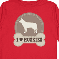 thumbnail image 4 of Inktastic Husky Dog Gift I Love Huskies Boys or Girls Long Sleeve Toddler T-Shirt, 4 of 5