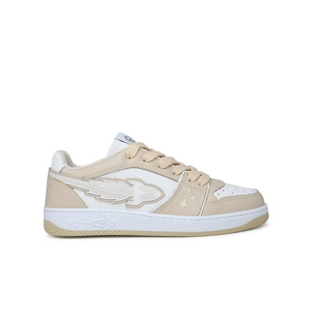 

Enterprise Japan Man Beige Leather Egg Rocket Sneakers