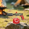thumbnail image 2 of Propane Torch, One-hand Operation Kitchen Torch Lighter with Adjustable Flame for BBQ, Baking, Grilling, and Soldering, Ergonomic Handle for Comfortable Grip (Gas Not Included)(Green3,13x6.1"), 2 of 7