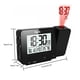 thumbnail image 2 of Reloj de mesa digital con pantalla de temperatura y humedad Pantalla LCD Retroiluminación Modo de repetición Reloj de proyector, Negro Advancent EL3019-02B, 2 of 2
