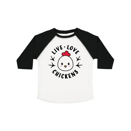 

Inktastic Live Love Chickens Gift Toddler Boy or Toddler Girl T-Shirt