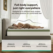 Novilla Snowfall 12 inch Queen size Mattress in a Box, Hybrid Medium Support Mattresses, Pocket Spring and CertiPUR-US, Pressure Relief & Motion Isolation