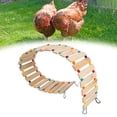 thumbnail image 1 of Columpio De Pollo, Escalera Plana Alambre De Acero Inoxidable Y Coloridas Cuentas De Madera Juguetes De Pollo Fácil De Instalar Y Conveniente Para Colocar Columpio De Pollo, 1 of 7