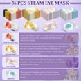 Threlaco 36 Pcs Steam YPF5 Eye Mask for Dry Eyes and Puffiness, Eye