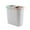 【In 500+ people's carts】BGM, variant on Kitchen Trash Can, Step-On Garbage Can with Lid, Tall Kitchen & Bathroom Trash Can, Small Office Waste Bin, Beige - Xuniizn