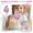 A004- Style D, variant on Number 2 Candle, Birthday Cake Candle, Decorative Beads, Pink Butterfly Decorations, Pastel Birthday Decorations, Girls Birthday Party Decorations, 4 in Tall, 1 Pc