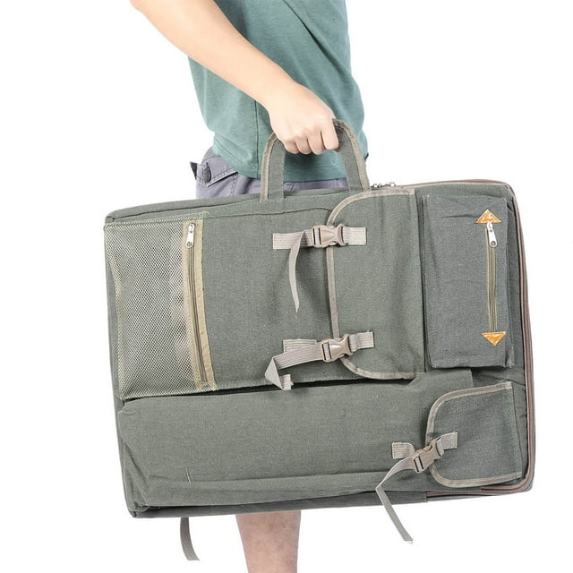 Art Bag, Adjustable Strap Buckle Canva Painting Bag, Multi-Function For Outdoor Color Box