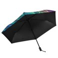 thumbnail image 4 of Rainbow Grass All Weather Umbrella Triple Folding Parasol 6 Ribs UV Protection Portable, 4 of 8