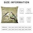 thumbnail image 5 of Chilfamy Birds Branch White Flowers Fashion Style Dirt-Resistant Throw Pillow Covers for Couch Sofa Bed Living Room Bedroom Pillow Case All-Year Round Suitable Pillowcase 1PC 24x24in, 5 of 5