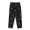 thumbnail image 5 of Bingfone Pajamas For Women,White Pineapples Pajama Pants With Pockets-Medium, 5 of 9