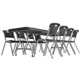 Lifetime 8 Foot Nesting Rectangle Table, Indoor/Outdoor Commercial ...