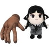 BiiHoo Wednesday Addams Plush Toys, Addams Family Stuffed Doll, Cute Live Action TV Addams Figure Plushie for Friends and Kids Birthday Gift (Hand+Girl)