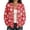 Red, variant on Women’s Open‑Front Christmas Print Cardigan, Long Sleeve Button‑Down Loose Sweater Coat, Plaid Snowflake Bauble Festive Outerwear for Holiday Events & Fall Winter Daily Casual Outfits,Red,M