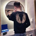 thumbnail image 2 of Ropa para hombre Sudadera negra con capucha para hombre Sudadera con capucha New Rock con gráfico de diamantes Sudadera holgada de alta calidad Precio bajo Barato en, 2 of 5