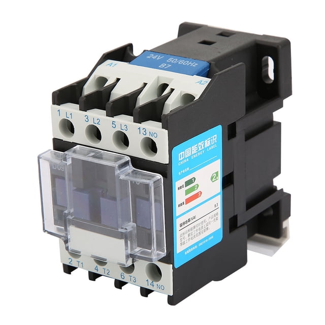 Contactor de CA, Contactor eléctrico Industrial del contactor del Montaje en riel CJX2-0910(24V AC)