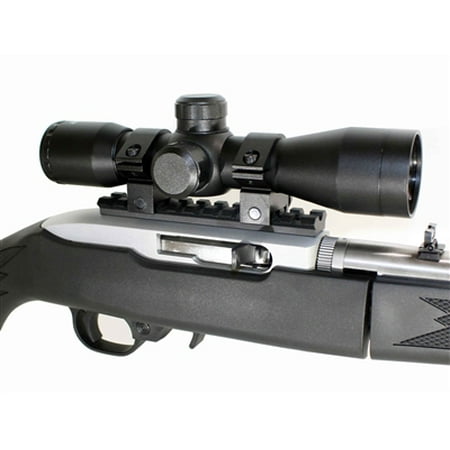 4X32 MildDot Scope Kit For Ruger 10 22 TRINITY Weaver Rail Rings Complete (The Best Scope For A Ruger 10 22)