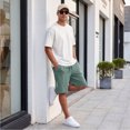 thumbnail image 6 of Boyscolos Athletic Shorts for Men Quick Dry Drawstring Breathable Biker Short Workout Summer Gym Pants with Zipper Pockets Mint Green M, 6 of 8