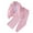 Pink, variant on Hiijoy Big Girls 2Pcs Outfits Long Sleeve Button Up Shirt Pants Clothes Set for Children, Sizes 8-9Y