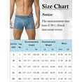thumbnail image 7 of Ausing Men's Fashion Satin Boxer Briefs Athletic Workout Shorts Comfort Lightweight Briefs Breathable Seamless Underpants S Blue, 7 of 7