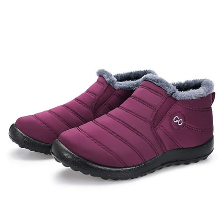 

Womens Winter Snow Boots Faux Fur Lined Warm Ankle Boots Waterproof shoes for women