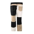 thumbnail image 4 of AMERTEER Women Color Block Jeans Middle Waist Straight Trousers Bottoms, 4 of 6