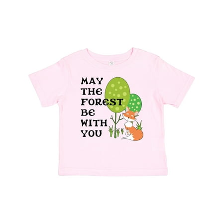 

Inktastic May the Forest Be with You Cute Fox and Trees Boys or Girls Baby T-Shirt