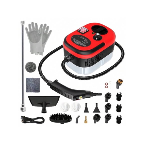 2500w Handheld High-Temperature Pressurized Steam Cleaner,Portable Car Steamer For Auto Detailing,Steam Cleaner For Home,Steam Cleaning Machine For Furniture,Kitchen,Grout,Floor,Tile