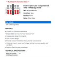 thumbnail image 2 of Front Sway Bar Link - Compatible with 1995 - 1998 Dodge B1500 1996 1997, 2 of 2