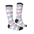 thumbnail image 3 of Balery Flamingo1 Printed Novelty Socks Men's Women's Crew Socks Sports Socks Knee High Socks Cotton Socks Quirky and Cool Socks, 3 of 9