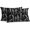 Black, variant on Throw Pillow Covers 20x20 Inch Set of 2, Halloween Waterproof Outdoor Pillow Covers, Funny Skeleton Spooky Scary Skull Black Decorative Cushion Pillowcases for Couch, Sofa, Bed, Garden, Patio