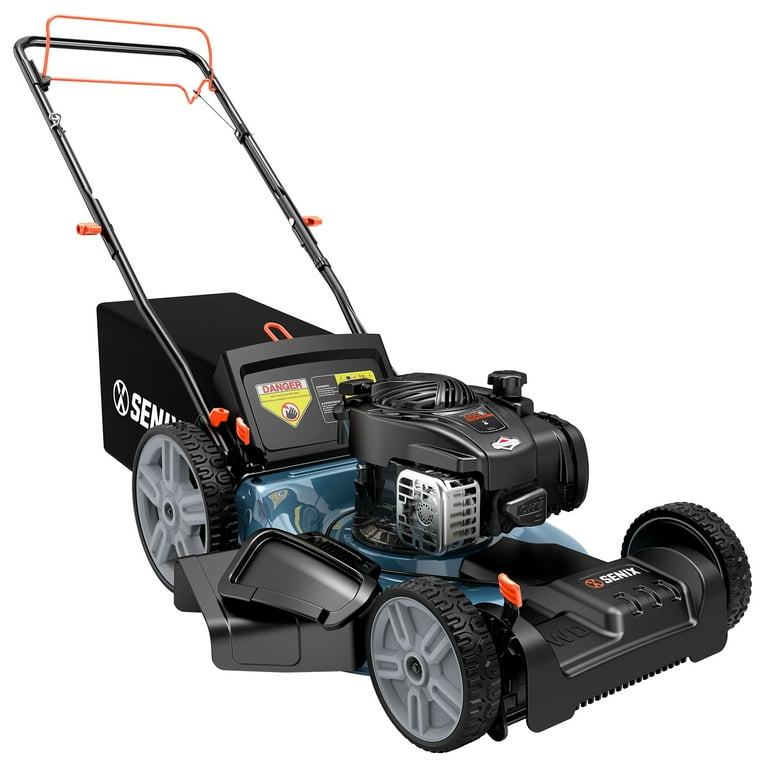 SENIX Self-Propelled Gas Lawn Mower, 21in Blade 22in Deck, 140cc