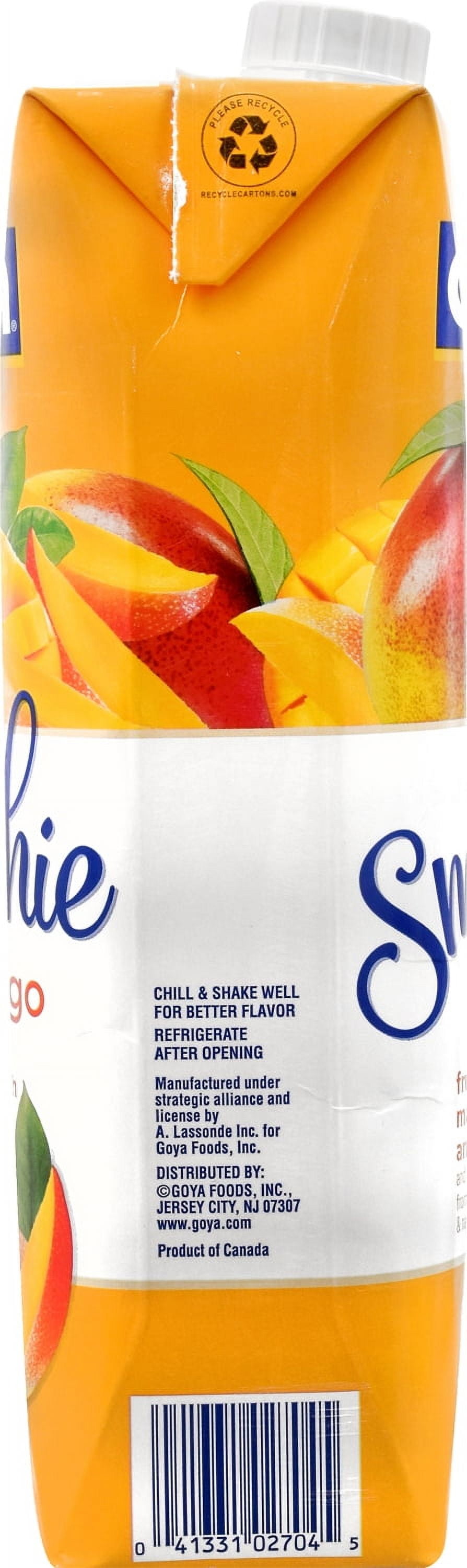 Goya Smoothie Mango, Beverage, 33.8 fl oz Carton