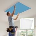 thumbnail image 4 of Blue Magnetic Fluorescent Light Covers for Ceiling Lights 2 x 4 Feet, Modern Pure Wave Ride Office Classroom Kitchen Drop Ceiling Light Covers Lighting Filters Shade Panel 3 Packs, 4 of 9