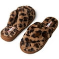 thumbnail image 4 of Alpine Swiss Women Fuzzy Fluffy Faux Fur Slippers Memory Foam Indoor House Shoes, 4 of 7