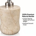 thumbnail image 6 of Creative Home Curvy Collection Polished Finish Champagne Marble 8 oz Freestanding Soap Dispenser, 6 of 9