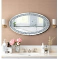 thumbnail image 4 of SHYFOY 36" L x 23" W Oval Wall Mirror for Living Room Decor, Diamond Design Accent Mirror,Decorative Mirrors for Wall, 4 of 7