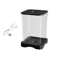 thumbnail image 1 of Mini Fish Tank 2 Styles - Desktop Aquarium with LED Light & Feeding Hole - Small Rectangular Fish Bowl for Betta Fish, Office or Home Decor, 1 of 3