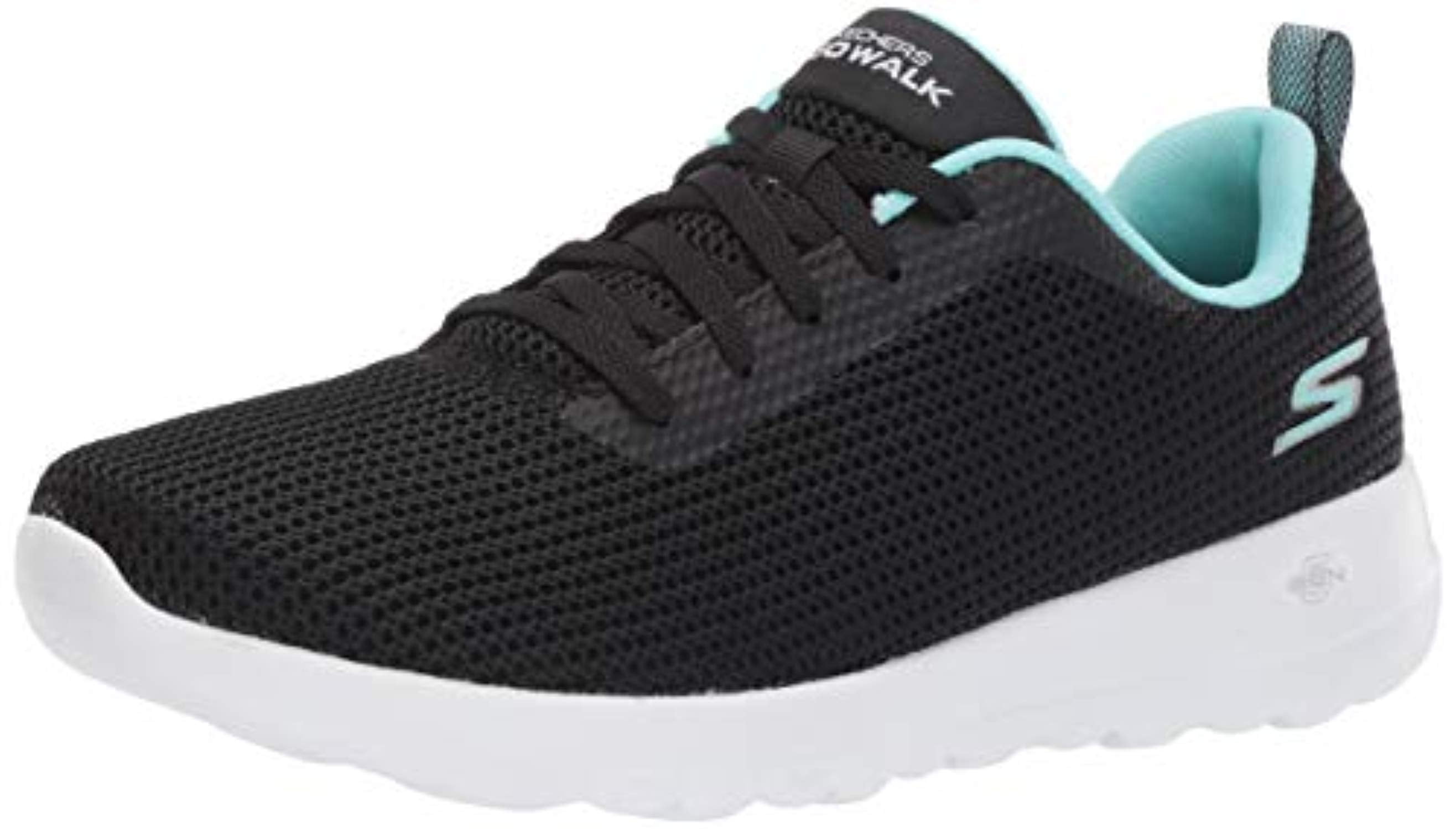 Skechers Skechers Women's GO Walk JOY15641 Sneaker, Black/Aqua, 5 M