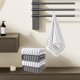 thumbnail image 1 of Fiudx Juego de Toallas Grises de Poliéster Suave, Superabsorbentes, Bordes Resistentes, Multiusos para Spas, Baños, Piscinas, Hogar y Salón. Juego de 5 Piezas, 75 X 35 Cm., 1 of 6