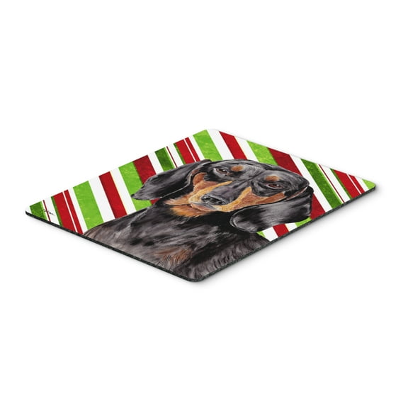 Carolines Treasures SC9323MP "Dachshund Candy Cane Holiday Christmas Mouse Pad Hot Pad or Trivet" Large multicolor