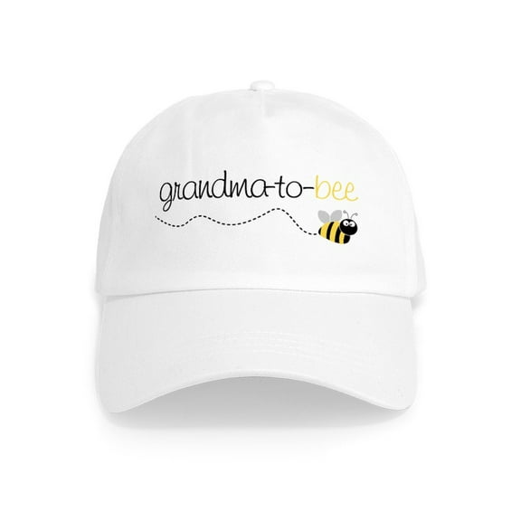 CafePress - Grandma To Bee Cap - Adjustable 100% Brushed Unisex Casual Cotton Baseball Cap, Beige, 1