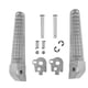 thumbnail image 1 of 2 estriberas traseras para pasajero de motocicleta para Honda. Plata, 1 of 9