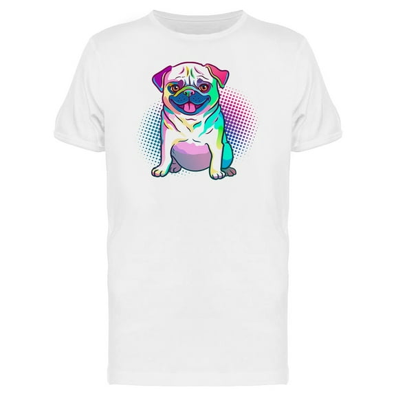 Pop Art Pug  T-Shirt Men -Image by Shutterstock, Male Large