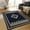 Navy Blue, variant on Allstar 5x7 Tribal Area Rug in Blue with Ivory Cherokee Shamanic Eye design (5' 2" x 7' 1")