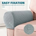 thumbnail image 4 of PENGXIANG 4 Pcs Housse d'Accoudoir Extensible pour Fauteuils Canapé Gris, 4 of 8