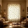 thumbnail image 6 of Sahpxhe Shower Curtain Small Print Floral Shower Curtain Liner,Waterproof Quick-Dry Bathroom Decor with 12 Reinforced Grommets for Bathtub,Rv,Dorm,70.9X35.4in,Green, 6 of 6