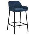 thumbnail image 1 of Set of 2 Modern Velvet 26" Counter Stool, 1 of 7