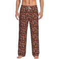 thumbnail image 2 of Goofa 70s Groovy Hippie Retro Printed Soft Pajama Pants for Men, Wide Leg Comfy Casual Lounge Yoga Pants-Medium, 2 of 9