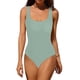thumbnail image 4 of Gibobby Traje de baño completo mujer Traje de baño Push Up para mujer Traje de baño con retro adelgazante Vintage Traje de baño de 1 pieza Trajes de baño(Verde,G), 4 of 5
