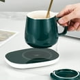 thumbnail image 6 of Kcavykas Dining Table Coffee Mug Warmer,Electric Beverage Warmers for office Home Desk Use,Smart Cup Warmer Thermostat for Hot Coffee Tea Stylish Home Decor-Green, 6 of 9
